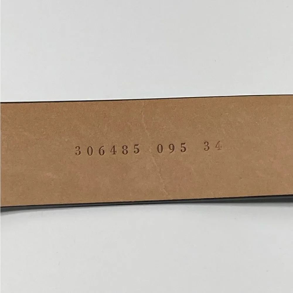 Akris Logo Press Stud Thin Leather Belt size 34(FR)